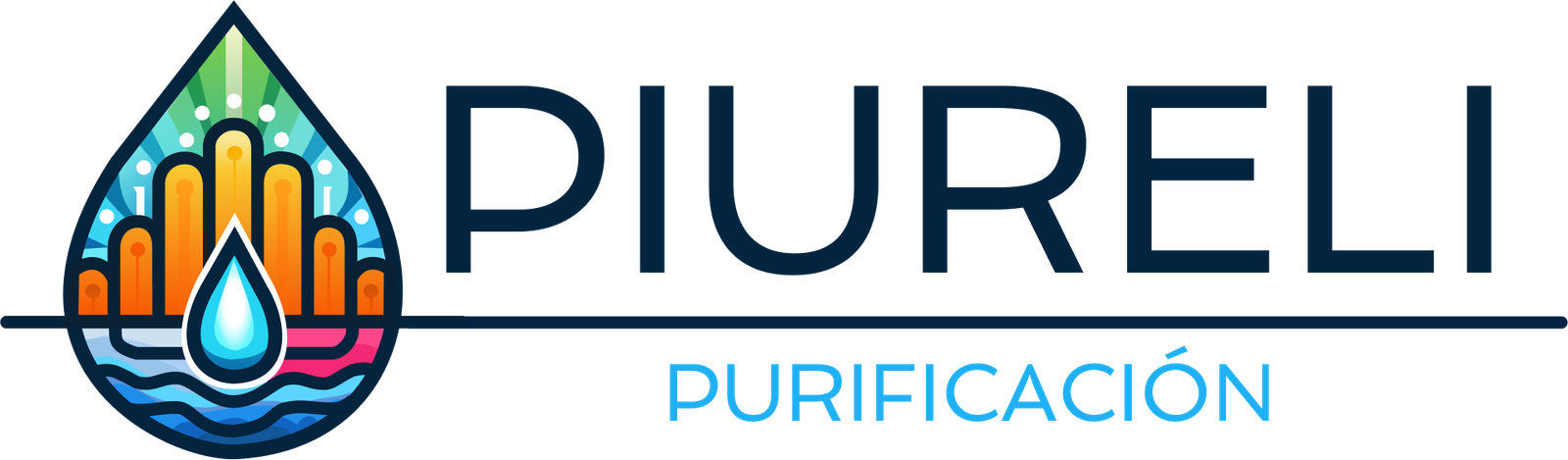 Logotipo de Piureli Purificación - Proveedores confiables de agua purificada en Ciudad de México